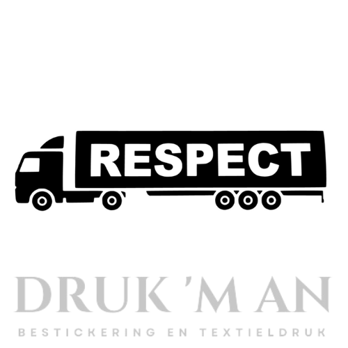 Respect vrachtwagen sticker