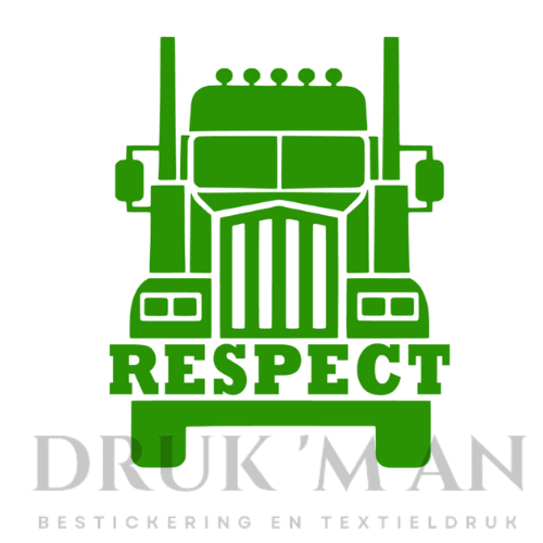 Respect vrachtwagen sticker