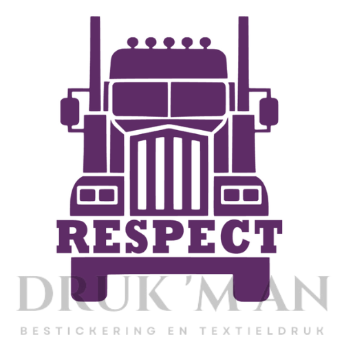 Respect vrachtwagen sticker
