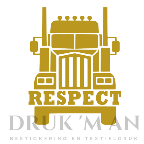 Respect vrachtwagen sticker
