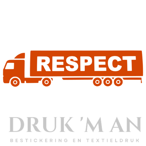 Respect vrachtwagen sticker
