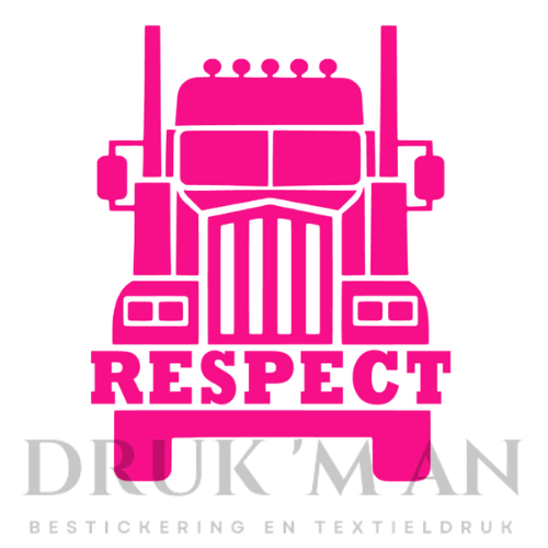 Respect vrachtwagen sticker