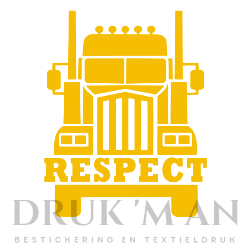 Respect vrachtwagen sticker