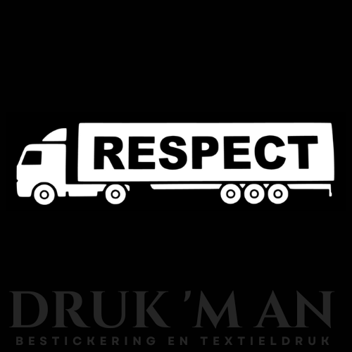 Respect vrachtwagen sticker